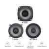 4/5/6.5 Inch Car Speakers 2-Way Vehicle Door Audio Music Stereo Subwoofer Full Range Frequency Automotive Coaxial Speakers 1pcs