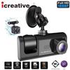 Car DVR 3 Cameras Full HD 1080P Dual Lens Car DVR Camera 2.0 Inch IPS Screen Front Rear Recorder Camera