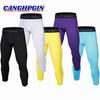 Four Seasons New Outdoor Fitness Running Tight Cropped Pants for Men Basketball Football Quick-drying Compression Tight Leggings for Men