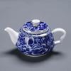 Цзиндэчжэнь-синий и белый фарфоровый чайник, китайский чайный сервиз для кунг-фу, бытовой керамический чайник для пуэра, чайник, милая чайная посуда