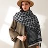 Imitation Cashmere Scarf Winter Women's Sweet Mid-length Scarf Warm Print Scarf Shawl