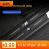 BAGG9 Car Sticker Carbon Fiber Car Door Sill Protector Stickers For BMW M E46 E90 E60 F30 E39 F10 F20 E87 E36 F20 F30 1 2 3 5 7 Series