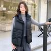 Fashionable and Warm Women's Stand Collar Cotton Warm Vest for Winter