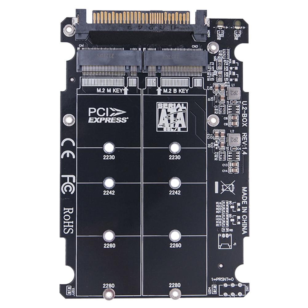 M.2 SSD To U.2 Adapter Card M.2 NVMe SATA-Bus NGFF SSD To PCI-e U.2 SFF-8639 PC-E3.0X4 M2 Adapter Converter for 2230/2260/2280
