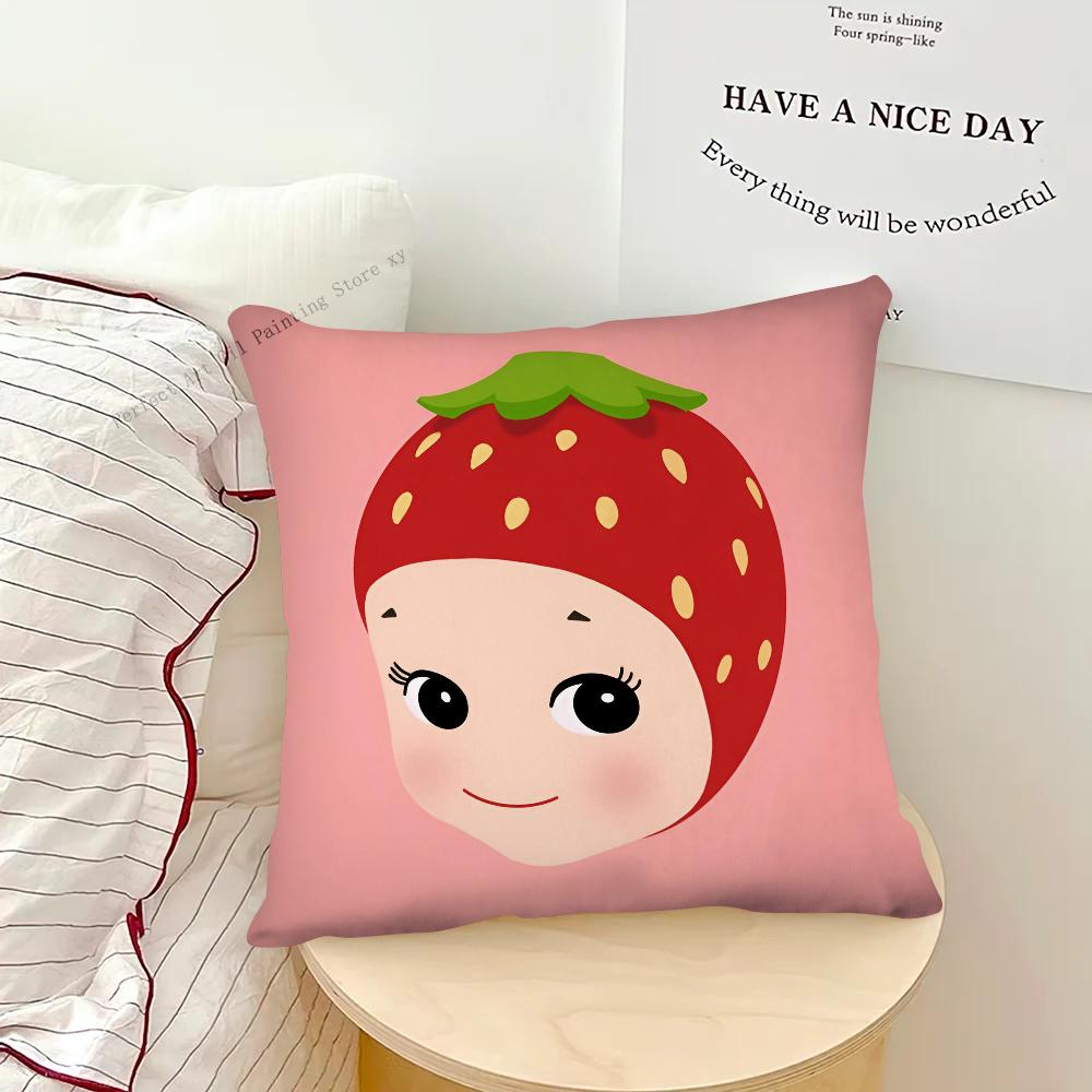 Милая кукла мультяшная наволочка Sonnys Angels модная квадратная наволочка для спальни, дивана, комнаты, внутреннее украшение, чехол для подушки для отдыха