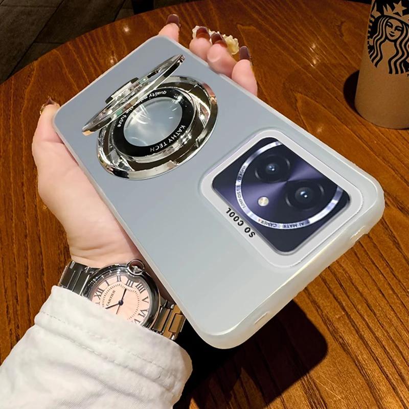 Матовый жесткий чехол-кольцо с магнитной подставкой для Tecno Spark 20 30 10 Pro 10C 30C 20C 8C GO 1 2025 2024 2023 2022 с подставкой