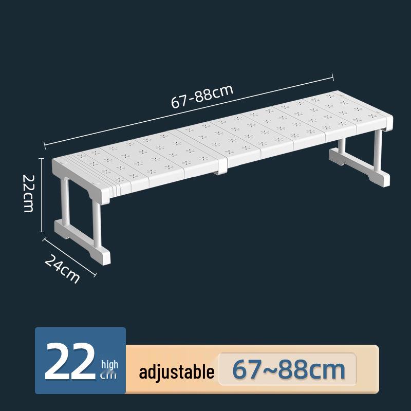 Выдвижной органайзер для кухонной мойки: Многофункциональная многоярусная полка для хранения