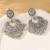 European and American retro Bohemian long tassel water droplet earrings with heavy creative high-end feel earrings