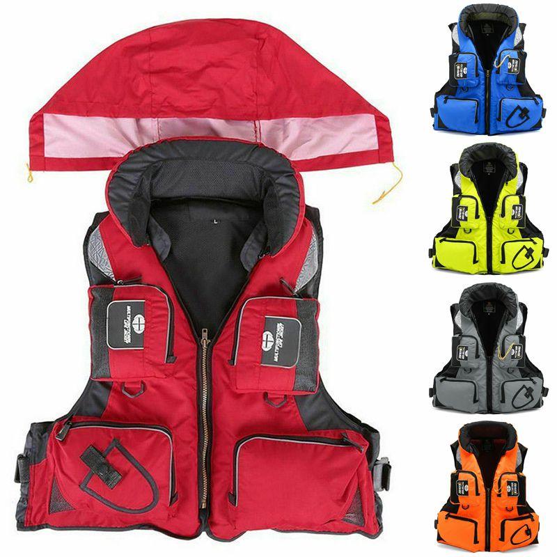 Buoyancy Adult Life Jacket With Detachable Neckline For Sailing And Kayak Safety**