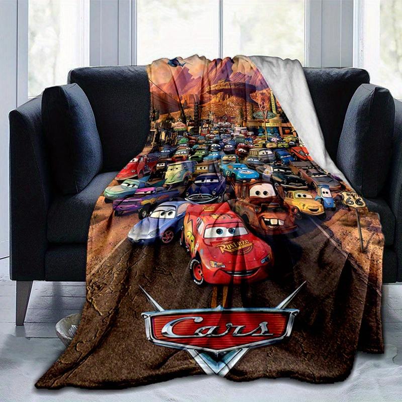 1pc. Cartoon Car Theme Blanket, Soft Throw for Home Decor, Perfect Gift for Family and Friend, Suitable for All Seasons, Vibrant Colors and Cute Desig