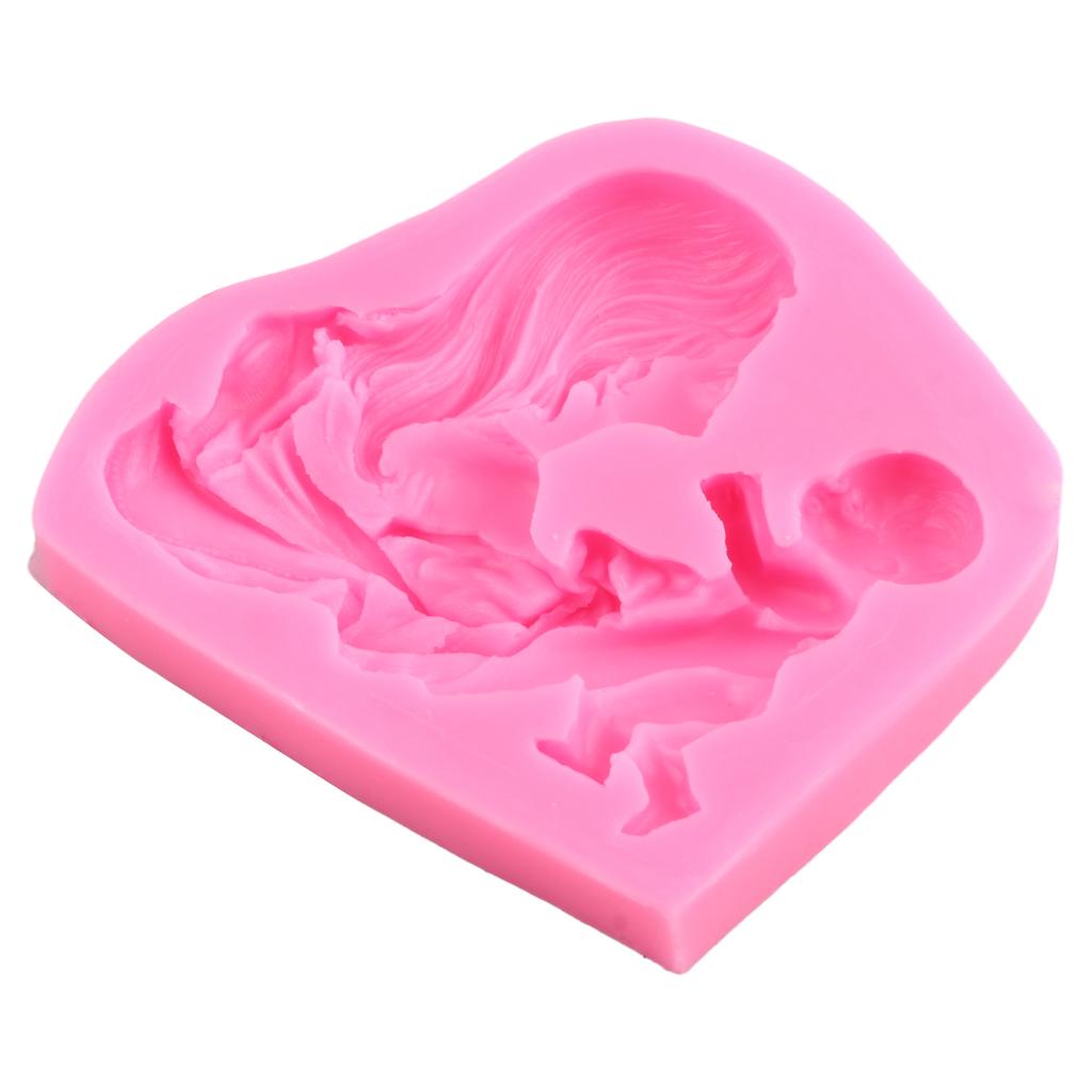 Силиконовая форма для мамы и ребенка, рельефные формы для шоколадных конфет, глиняные формы для кексов, топпер для помадки, инструменты для украшения торта, формы для мыла, смолы