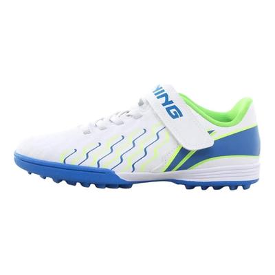Li Ning Детские профессиональные удобные нескользящие амортизирующие дышащие прочные низкие футбольные бутсы Детские кроссовки Стандартный-Белый YKGU010-9