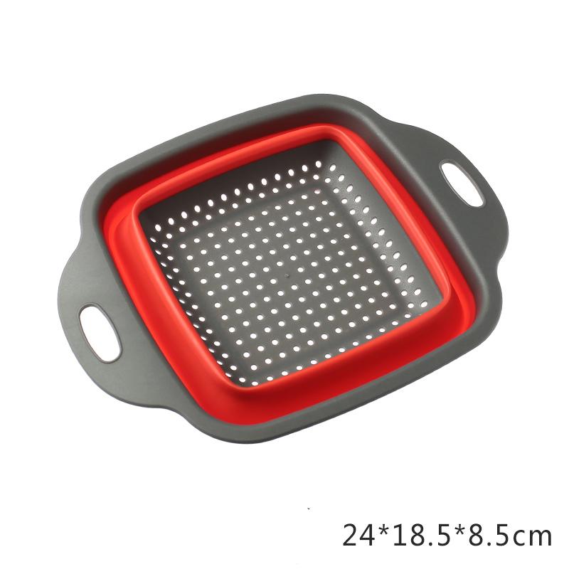 2025 Складная корзина для мытья овощей Фильтр для овощей и фруктов Портативный дуршлаг Складная сушилка Кухонные принадлежности Гаджеты