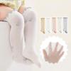 New Summer Ruffle Knee Socks Solid Color Mesh Long Stockings Elastic Breathable Baby Socks Toddler