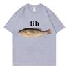 Funny Fih Fish Meme Tshirts High Quality Fashion Short Sleeve T Shirts Men Women Casual Loose Cotton Tshirts Summer Streetwear