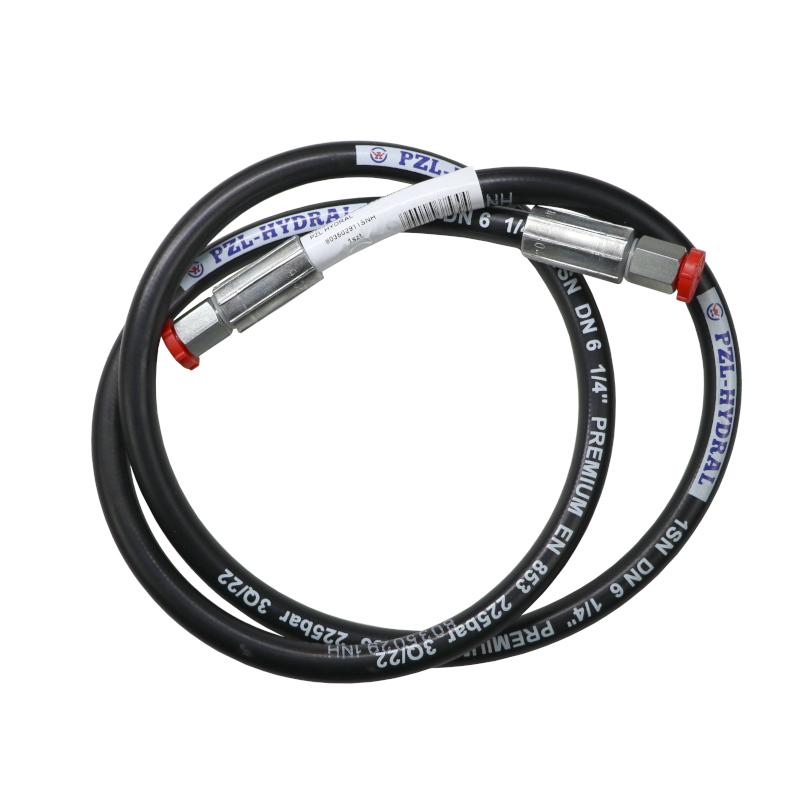 Hydraulic hose 225 bar DN06-1SN -1250 (803502901, 80350291) for C-385 22.5MPa PZL HYDRAL indicators