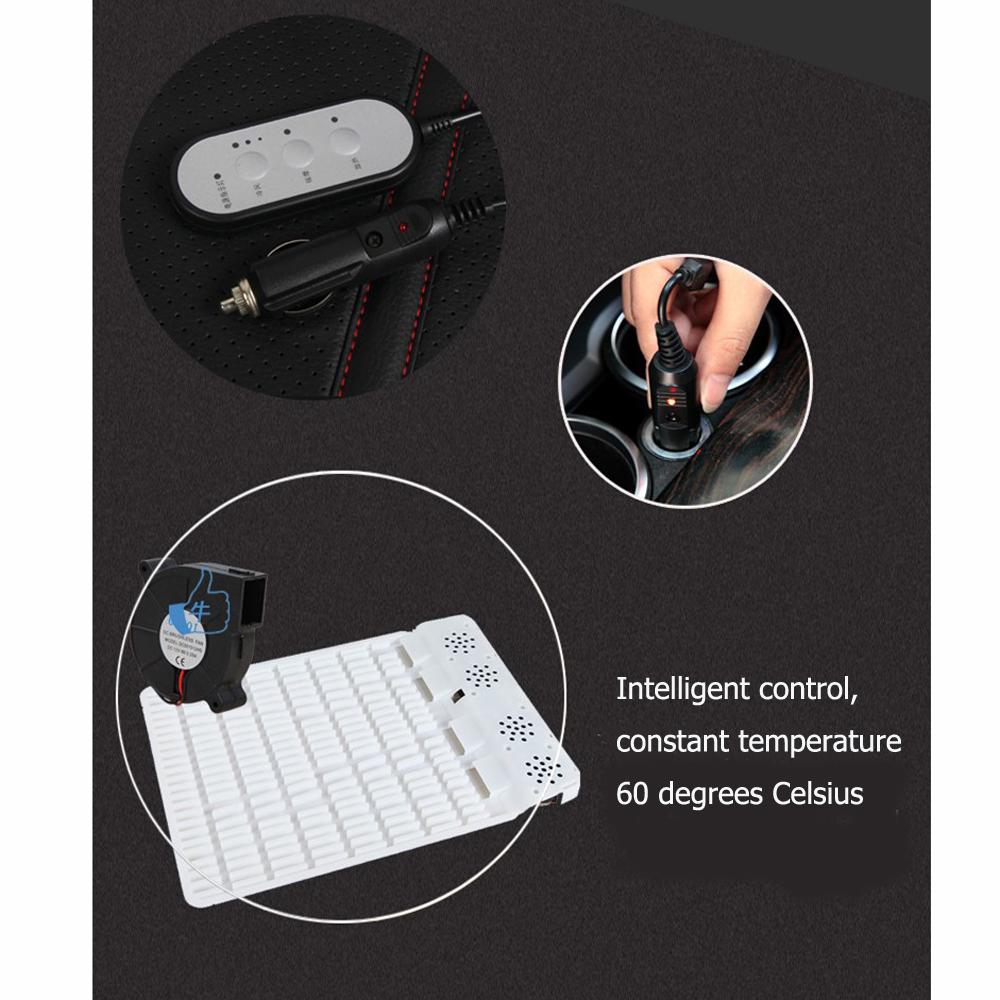 1x 12 В нагреватель и охладитель массажный чехол для сиденья автомобиля с внешним пультом дистанционного управления, вентилируемый вентилятор охлаждения подогрев теплый коврик для сидения