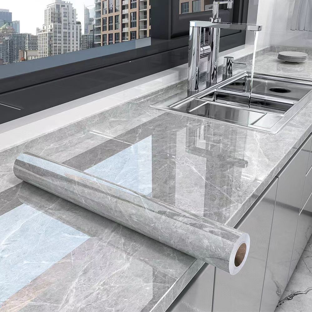 5-метровые 3D мраморные обои и обои Наклейки на стены ПВХ Винил Водонепроницаемые 3D самоклеящиеся обои для настенного стола Гостиная Домашний декор