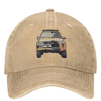 Классическая Бейсболка для Внедорожника 4Runner Land Cruiser, Унисекс, Хлопок, Стиль 'Выстиранный', Кепка Тракер для Внедорожника Автомобиля, Регулируемая