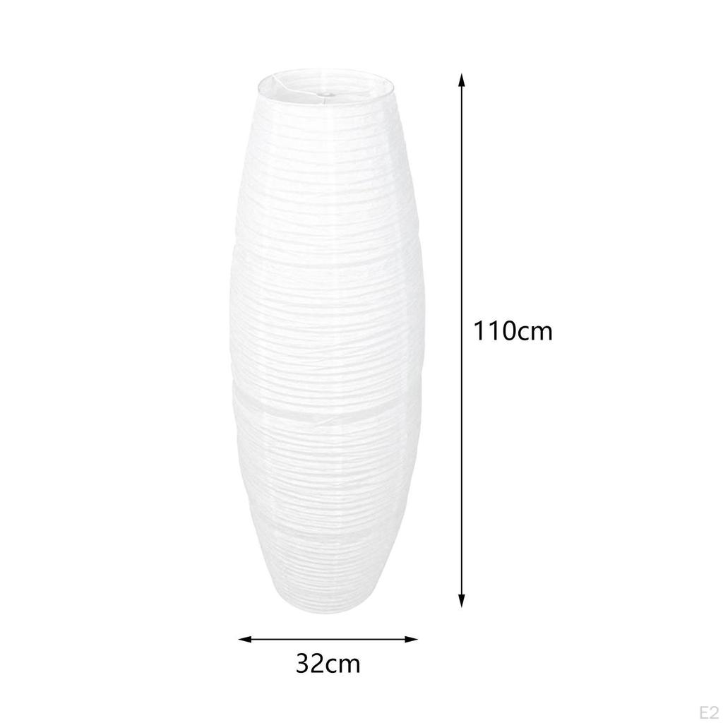 Simple Lampshade Floor Lamp Paper Moder Decoration Decor Light Bulb