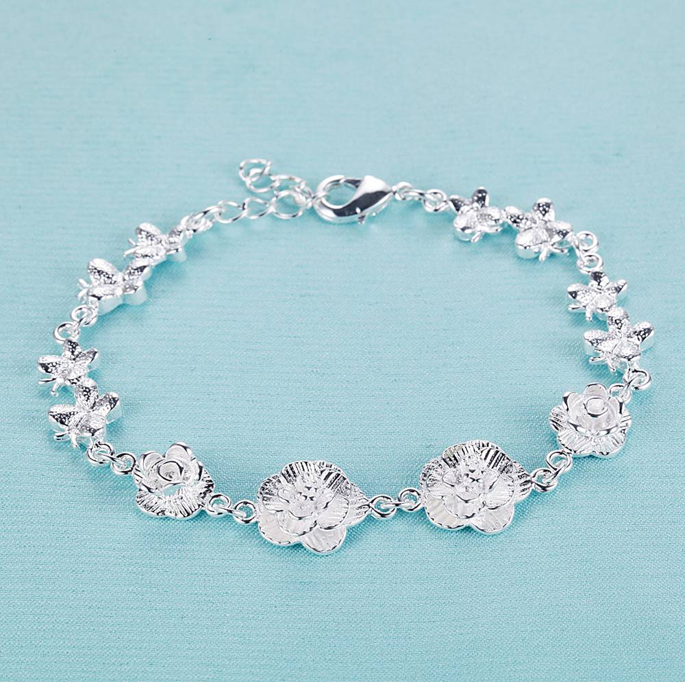 925 Silver Bracelet Heart High Quality Romance Chain For Woman Men Fashion Engagement Party Wedding Jewelry Gift