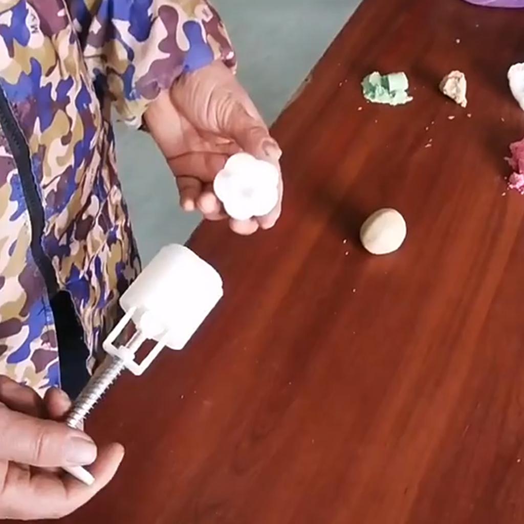 Форма для торта в виде фасоли мунг с 1 цветком-печатью, набор форм для торта «Луна», середина осени, ручное прессование, печенье, десерт, инструмент для выпечки кондитерских изделий своими руками