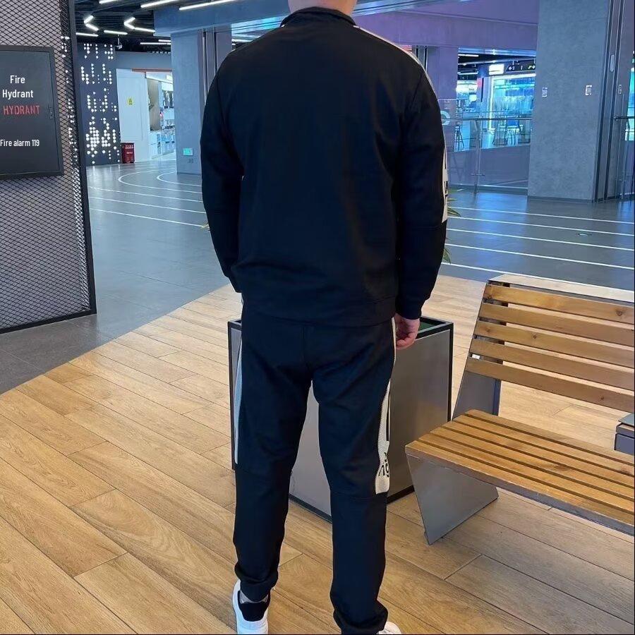 Мужской комплект куртка с воротником-стойкой и джоггеры в корейском стиле, осень 2025