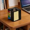 Plastic Desktop Note Holder Magnetic Paperclip Absorb Page Marker Case Sticky Note Dispenser  Home