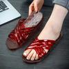Fashion Crystal Women's Slippers and Ladies Sandals Indoor Shoes 2025 Luxury Casual New Fashion Style Slides On Offer Waterproof Shoe 39