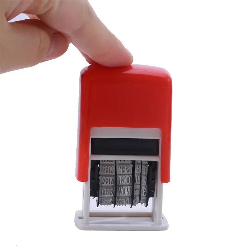Hot Sale Planner Date Stamp DIY Handle Account Stamps Stamping Mud Set Mini Self-Inking For Office Escolar Supplies Emboss