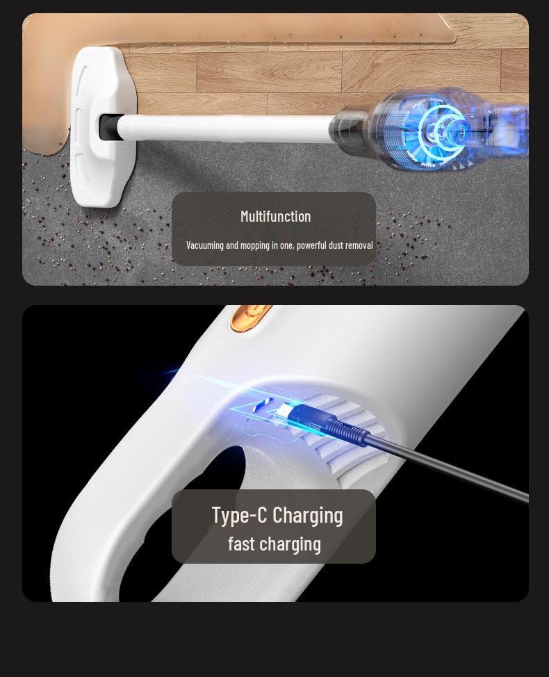 Портативный беспроводной пылесос и швабра «все в одном» для уборки дома и автомобиля