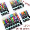 12-24-26-48pcs Student Gel Pens Glitter Pen Drawing Color Pens Marker Pens