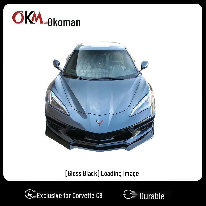 Fits Chevrolet Corvette C8 (2020-2024) Front Splitter: Five-Section Modified Lip Kit