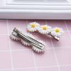 Mini Sweet Flower Daisy Women White Barrettes Flower Clip Hairpins Hair Clips