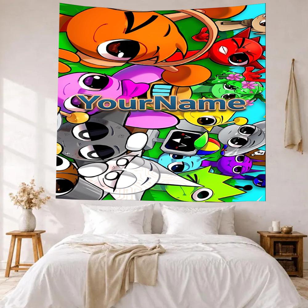 Incredibox Custom Your Name Wall Decor Tapestry Art For Pet Memorial Birthdaywedding Party Backdrop Family Gift