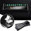 AIHQR1 Temporary Car Parking Card Phone Number Holder Telephone Number Plate For Porsche Cayenne GTS Panamera Carrera GT3 Sticker