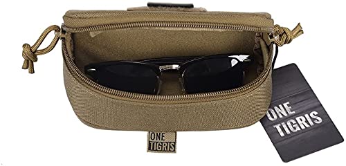 Футляр для солнцезащитных очков Футляр для очков Футляр для очков Футляр для очков Футляр для очков Футляр для аксессуаров Крючок и ремень в комплекте MOLLE [ONETIGRIS] и т. д.. (черный)