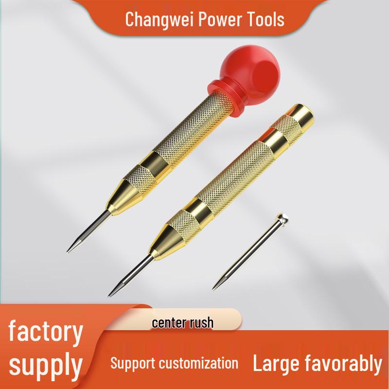 High Hardness Automatic Center Punch for Drilling Wood, Metal, and Stainless Steel