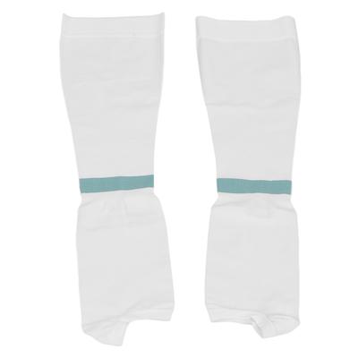 Компрессионные носки 15‑20 мм рт. ст., без пальцев, до колена, способствуют кровообращению. Рукава, обеспечивающие давление, размер L, зеленые.