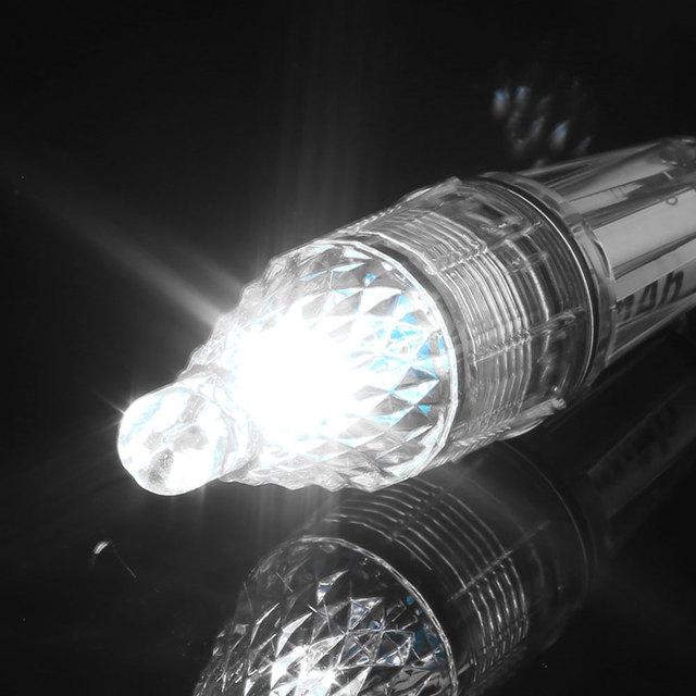 Waterproof Deep Drop Underwater Fish Attracting Lure LED Night Fishing Fishing Lamp 12CM Bait Transparent for 300M Under Water