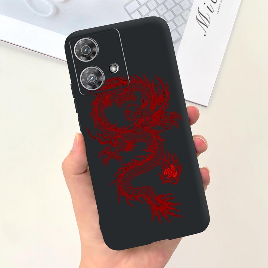 For Motorola Moto Edge 40 Neo 5G Case Cool Style Soft Silicone Rubber Anti-knock Phone Cover Cartoon Pattern Fundas Edge40 Neo