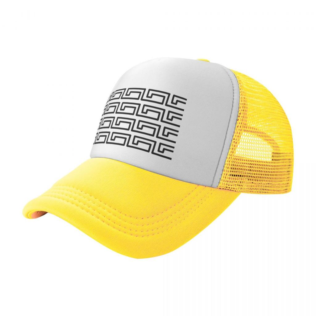 Greek Key Pattern Design Baseball Cap Golf Wear Trucker party Hat Girl Mens