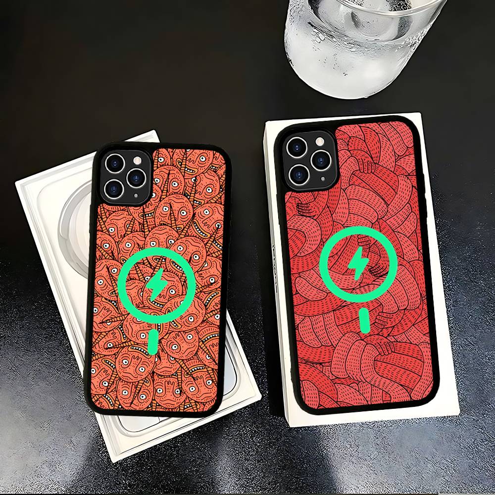 Магнитный чехол для телефона с принтом Polly Nor Для IPhone 17 Pro Max 16 15 14 Plus 13 12 11 Pro Max Для обложки Magsafe