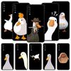 Cartoon Doubt Duck Phone Case For Samsung A12 A14 A32 A50 A70 A20E A20S A10 A10S A22 A30 A40 A34 A54 A42 A52 5G A02S A04s Cover