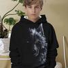 1. Casual Hoodie - Random Wolf Pattern Printed Four Seasons Comfortable, Machine Washable Regular Hoodie