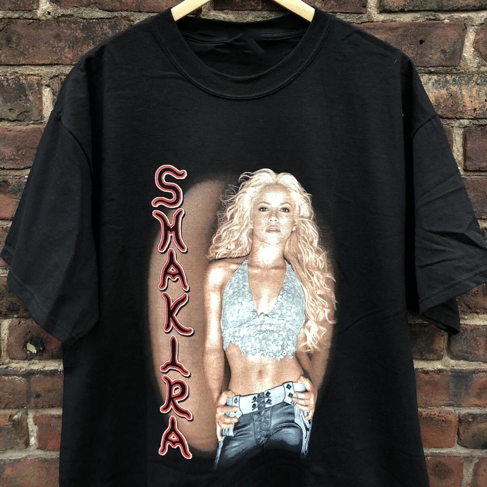 Shakira Tour Concert Black Men T-shirt Black Unisex Tee S to 5XL Unisex T-Shirt