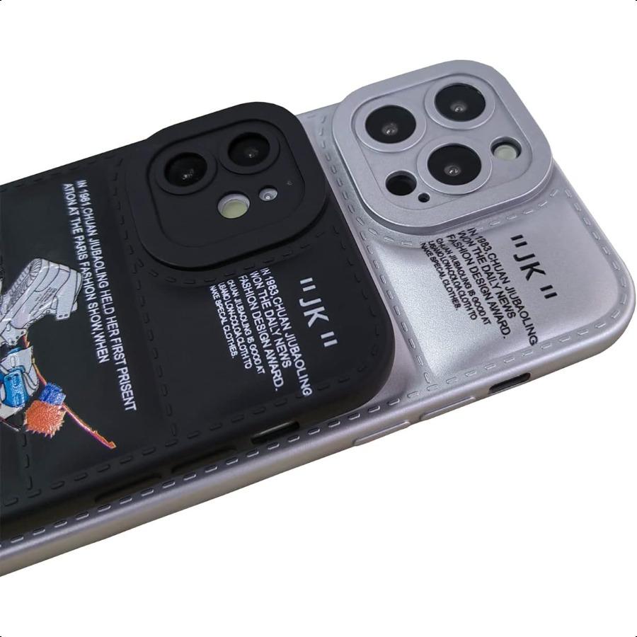 Ins Off Sports Shoes Brand Puffer Phone Case Compatible with Cool iPhone 11 Case 6.1 Funny Sneakers White Label Graphics Aesthe