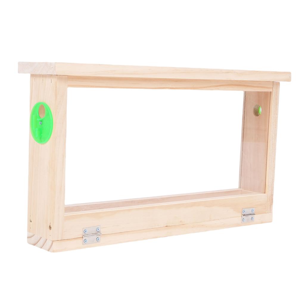 Ящик для разведения пчел, двухсторонняя акриловая доска, деревянный ящик для наблюдения за пчелиным ульем с вентиляционными отверстиями, пчеловодство