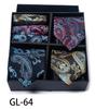 Men'S Gift Box Set Tie Fashion Business Net Color Jacquard Tie Square Scarf
