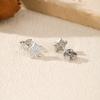 MODIAN D Shinning Moissanite 925 Silver Cute Stars Stud Earrings For Women Daily Party Fine Jewelry Accessories